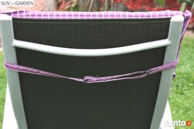 Poduszka na krzesło ogrodowe 120x46c4cm nowa wrzosowa