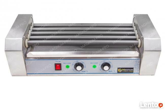 Rolkowy podgrzewacz do parówek teflon 5 rolek do hot dogów