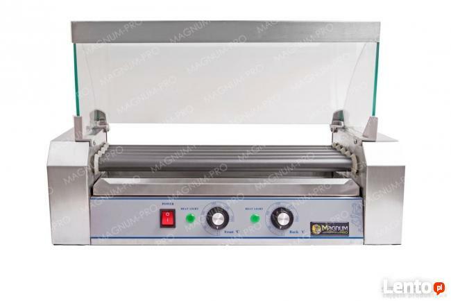 Rolkowy podgrzewacz do parówek teflon 5 rolek do hot dogów