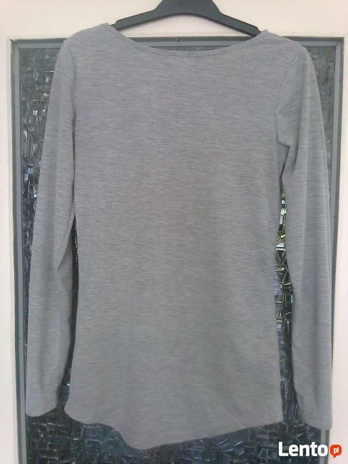 szary t-shirt z długim rękawem Troll