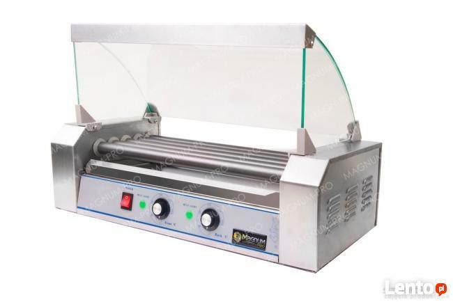 Rolkowy podgrzewacz do parówek teflon 5 rolek do hot dogów