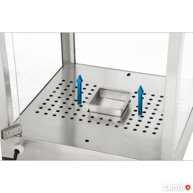 Witryna ekspozycyjna grzewcza 850W oświetlenie