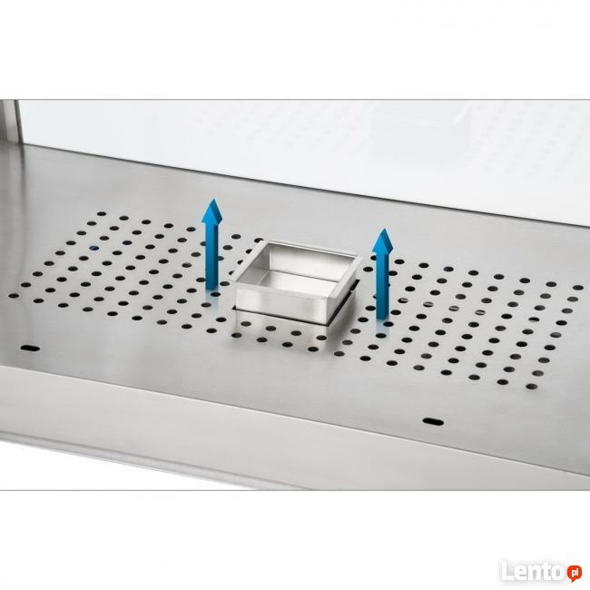 Witryna ekspozycyjna grzewcza 1200W oświetlenie