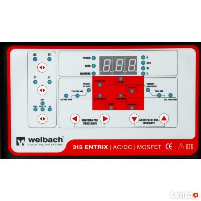 Cyfrowa spawarka TIG AC ENTRIX 315 A do aluminium