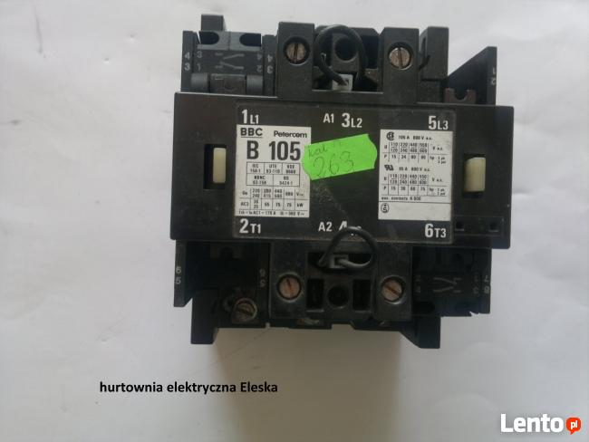 stycznik BBC B 105 , 105A , 600V a.c. Petercem