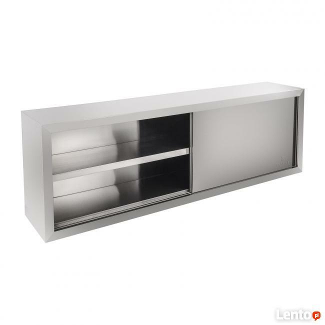 Szafka ścienna stal nierdzewna przesuwne drzwi 200x65x40cm