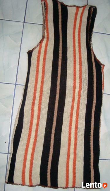Kamizelka długa robiona maszynowo