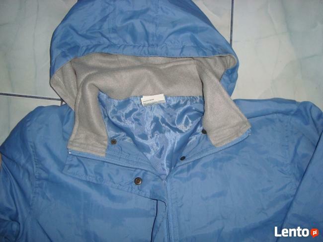 Kurtka z kapturem niebieska DEMART