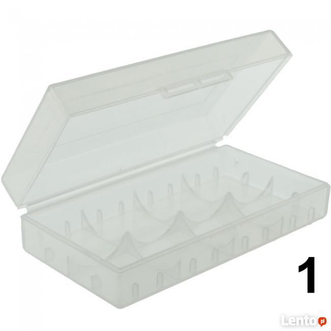 Pudełko na baterie CR123A przezroczyste 18650 17670 16340 6