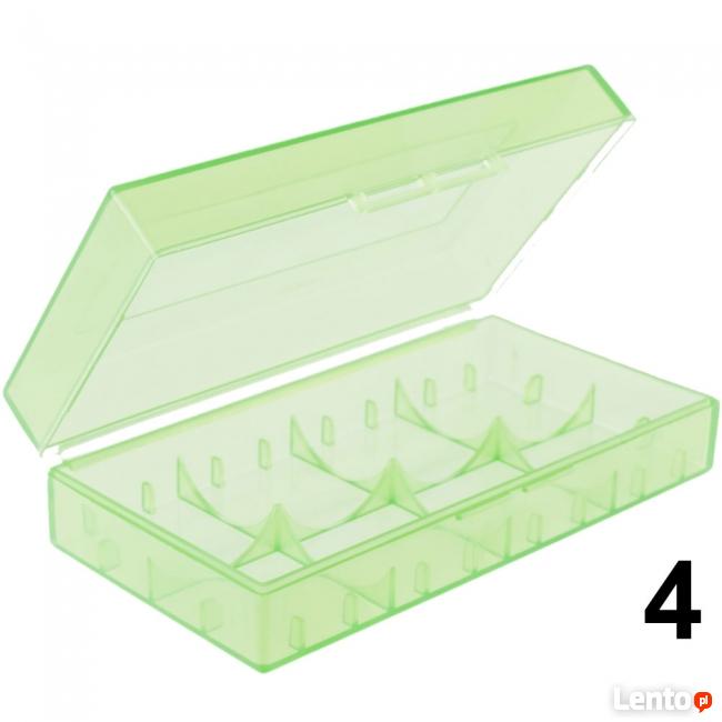 Pudełko na baterie CR123A przezroczyste 18650 17670 16340 6