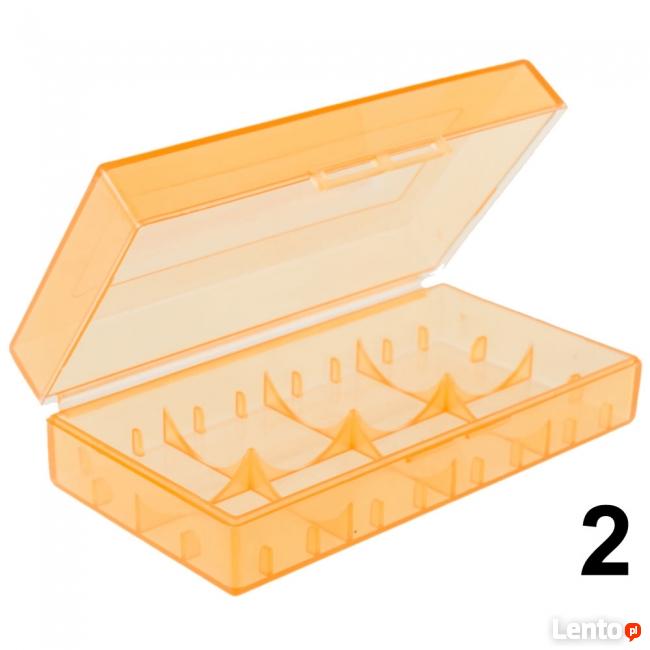 Pudełko na baterie CR123A przezroczyste 18650 17670 16340 6