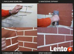 SZABLON CEGŁY CEGŁA do tynków farby na ścianę