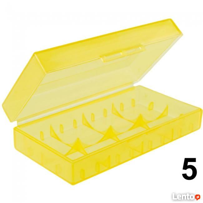 Pudełko na baterie CR123A przezroczyste 18650 17670 16340 6