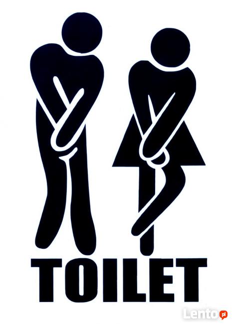 Naklejki na drzwi toalety łazienki WC WS-0184