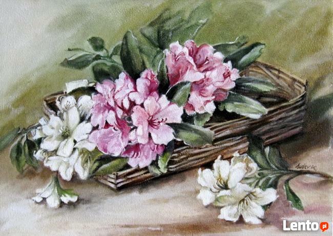 Obraz olejny - Kwiaty - RODODENDRON. Suder