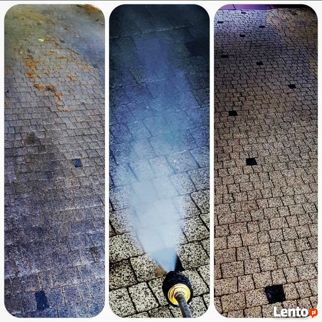 Mycie kostki brukowej, podjazdów, tarasów Łódź, Zgierz