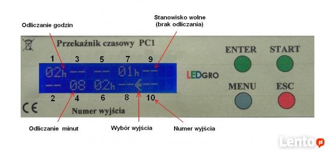 Wyłącznik czasowy, odmierzanie czasu 10 wyjść, timer