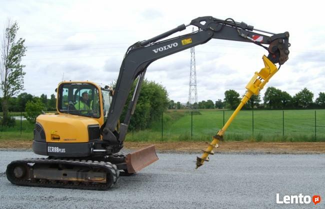 Hydrauliczne wiertło glebowe do koparki TRH 201