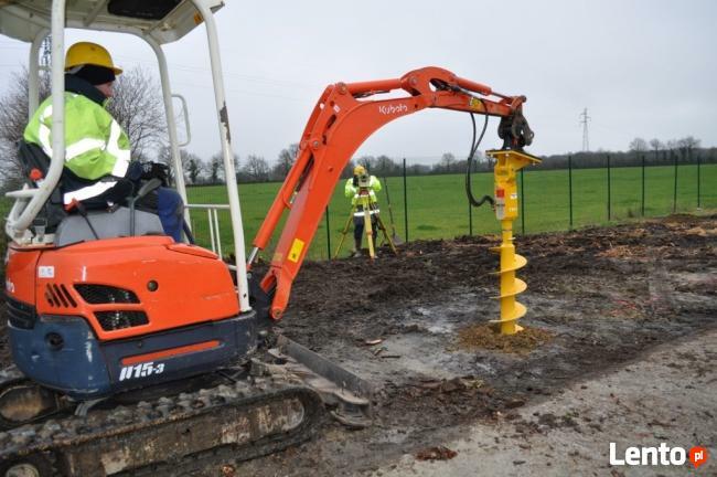 Hydrauliczne wiertło glebowe do koparki TRH 201