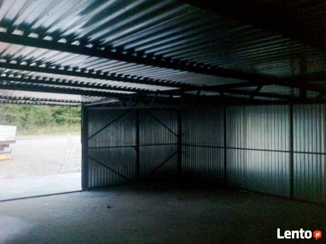 Garaże blaszane Garaż blaszany Blaszak 5x7 BRAMA I KWATERKI