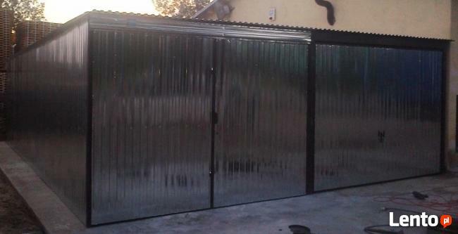 Garaże blaszane Garaż blaszany Blaszak 5x7 BRAMA I KWATERKI