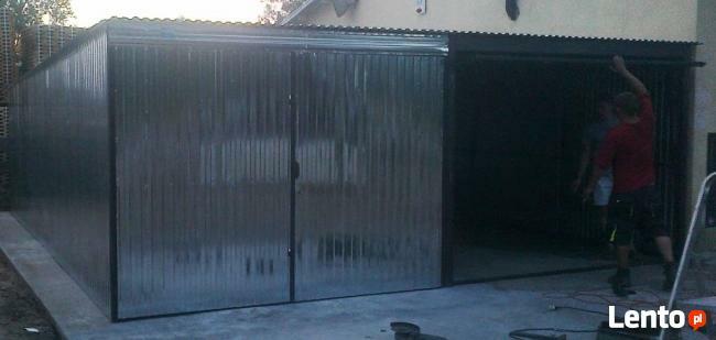 Garaże blaszane Garaż blaszany Blaszak 5x7 BRAMA I KWATERKI