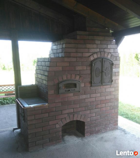 Grill ogrodowy, gril z wędzarnią i chlebowym