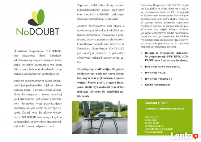 Dotacje na podejmowanie i rozwój działalności gospodarczej