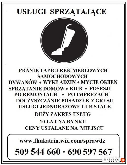 Usługi Sprzątające Pranie Dywanów Tapicerki