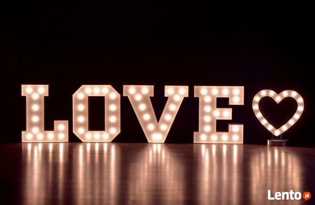 Litery 3D ,napis LOVE i inne,wesele, ślub - wynajem- Wrocław