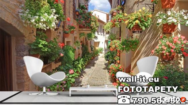 Fototapety uliczki włoskie 3d Uliczka Fototapeta