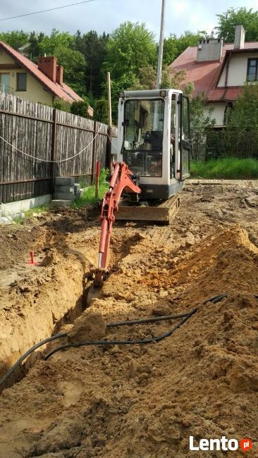 Usługi minikoparką