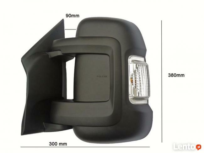 LUSTERKO manualne LEWE kierowcy Fiat Ducato Jumper Boxer 06-
