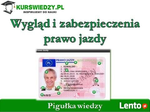 Wygląd i zabezpieczenia prawo jazdy (Pigułka wiedzy)