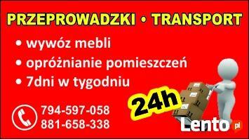 Przeprowadzki, uslugi transportowe. Bagazowka, transport 24/