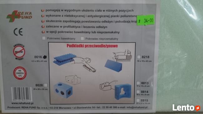 Podkładki ochronne przeciwodleżynowe na piętę, łokieć, uniwe