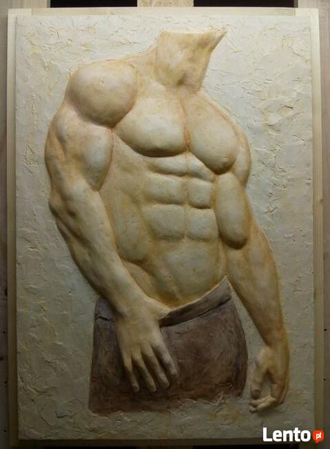 Płaskorzeźba gipsowa - Panel 3D