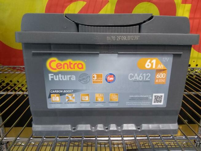 Akumulator CENTRA FUTURA 12V 61Ah/600A ŁOMŻA