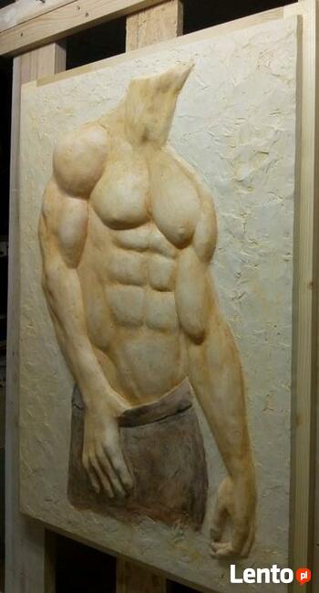 Płaskorzeźba gipsowa - Panel 3D