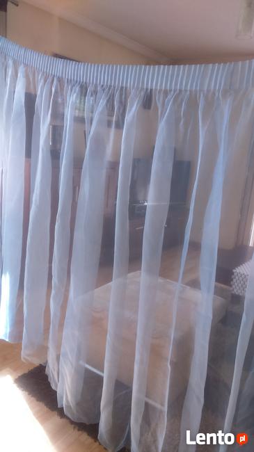 Firana organtyna błękit 300x158 ,firanka