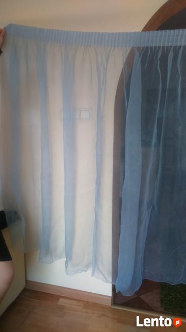 Firana organtyna błękit 300x158 ,firanka