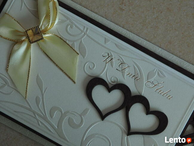 Kartka Ślubna Ślub Karta Drewno Motyl Wesele Para Młoda