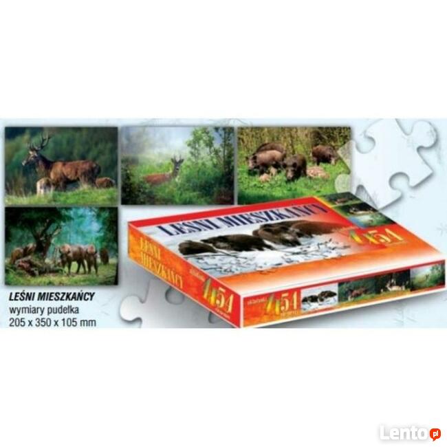 Puzzle ''Leśni mieszkańcy'' 4 plansze
