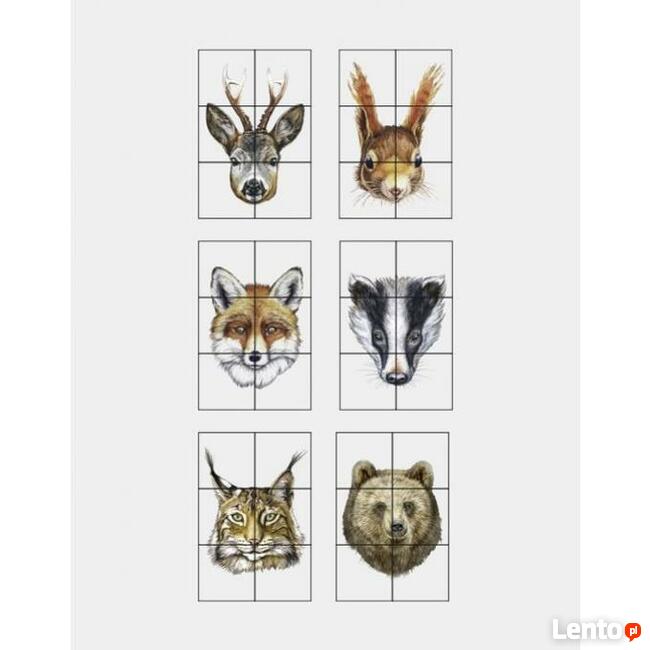 Drewniane klocki ''Ssaki''