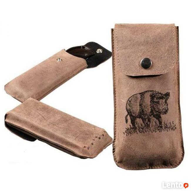 Etui na okulary ze skóry Dzik