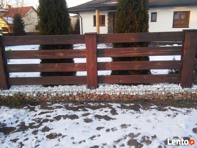Ogrodzenie drewniane farmerskie ranczerskie panelowe płot