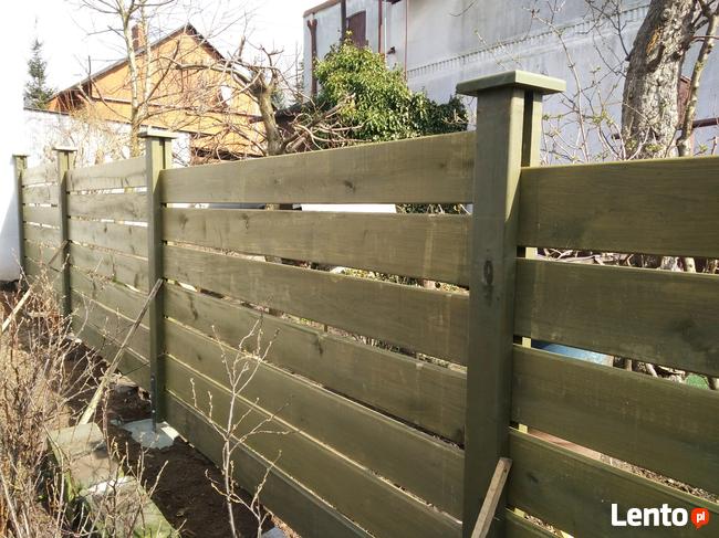 Ogrodzenie drewniane farmerskie ranczerskie panelowe płot