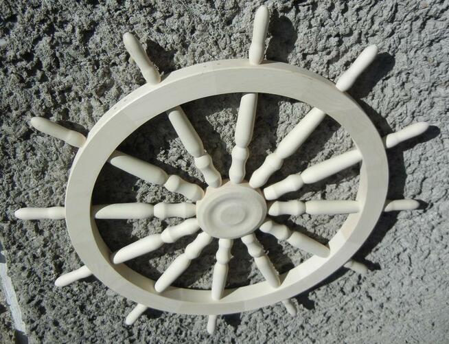 Koła Kolo sterowe drewniane ozdoba