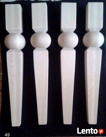 Noga drewniana nogi toczone do mebli nóżki wiele wzorów