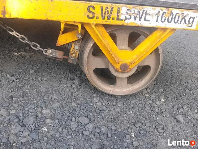 Platforma kolejowa składana.